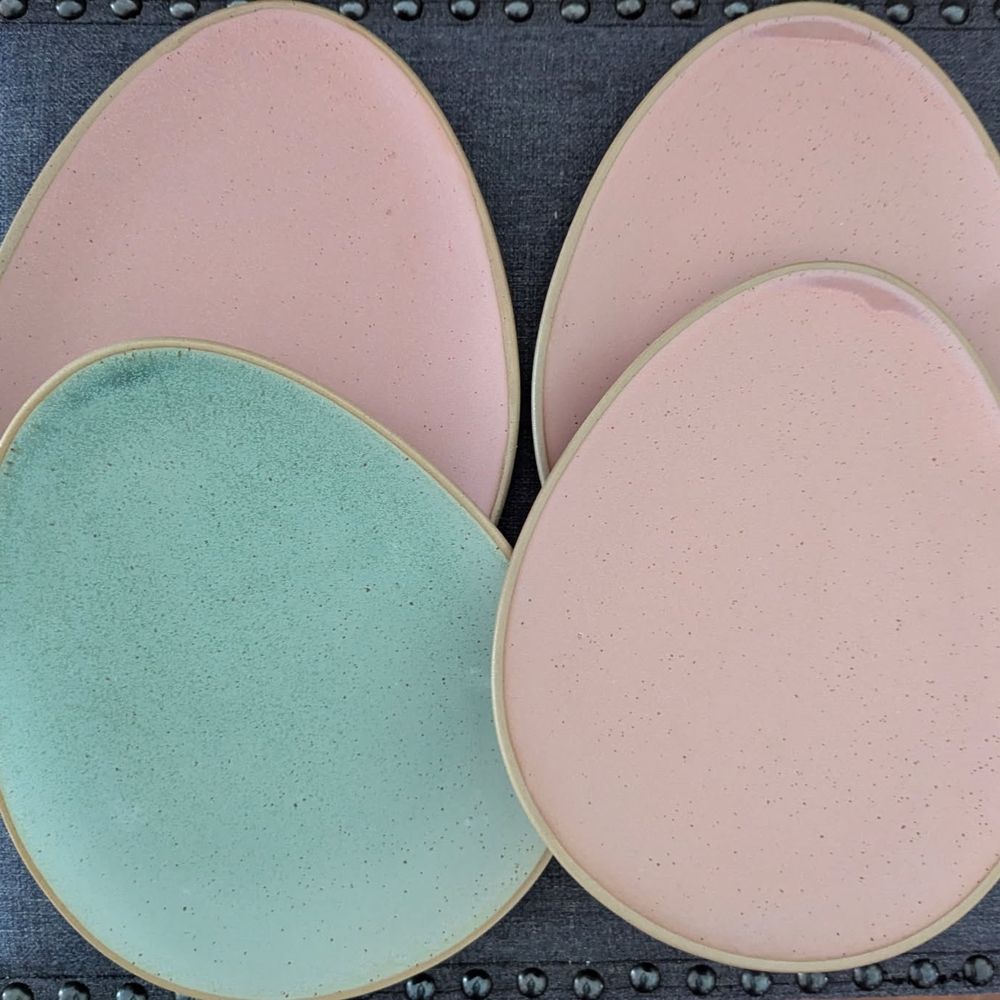 Threshold Speckled Green Stoneware Plate